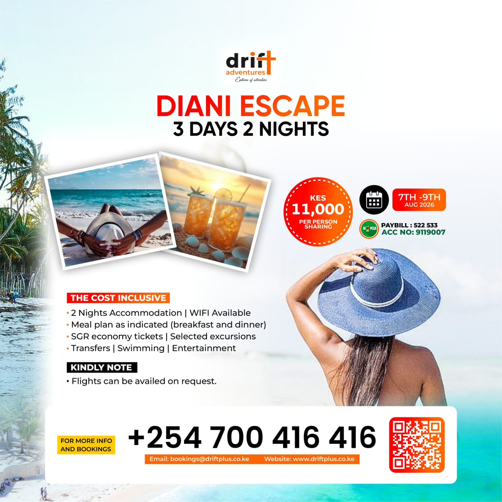 Diani Escape  3 Days 2 Nights