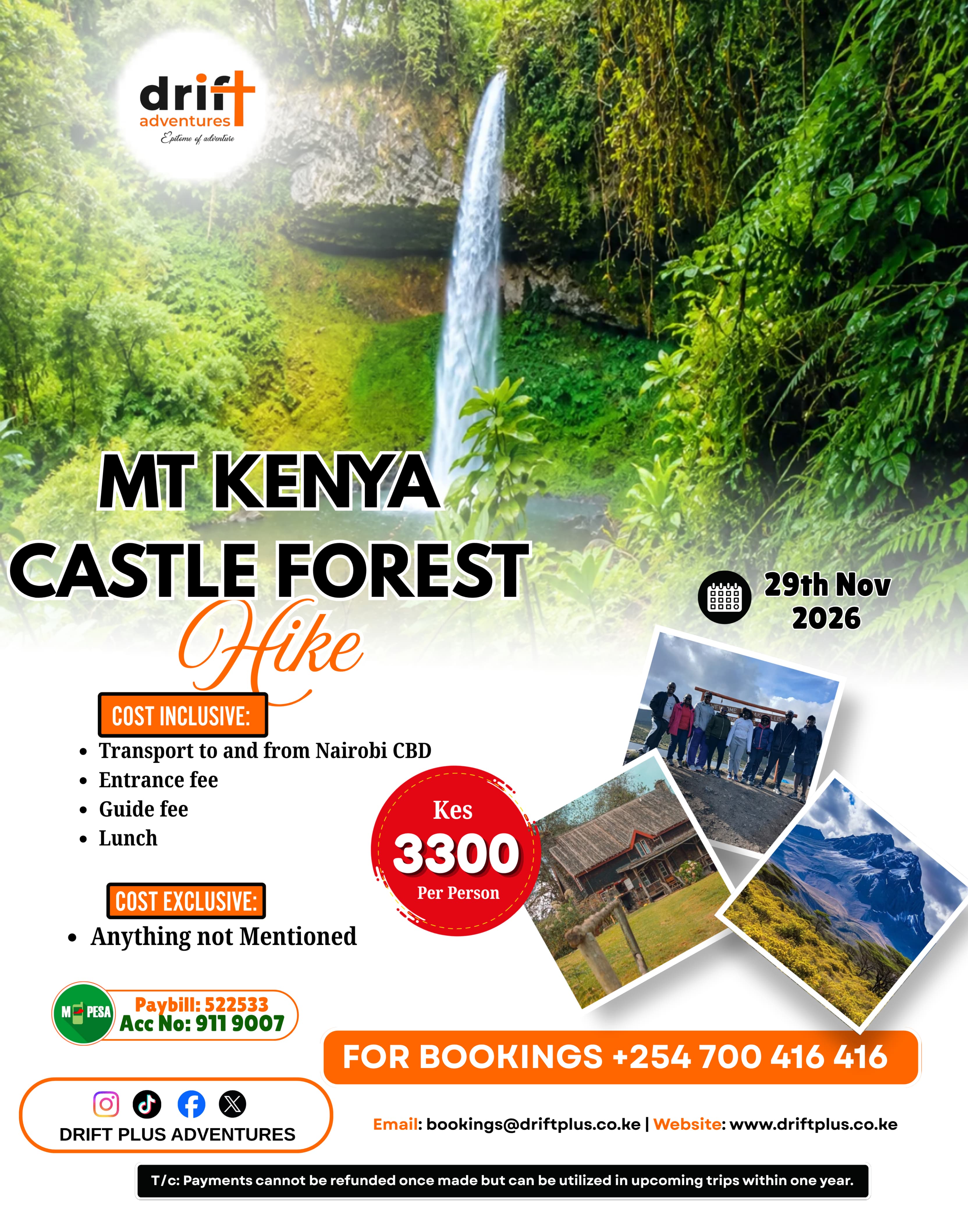 Mt Kenya Castle Forest Hike